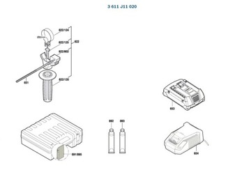 Системный модуль перфоратор BOSCH GBH180-LI 020