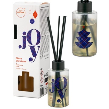 AROMA HOME JOY PATYCZKI ZAPACHOWE ŚWIĄTECZNE 100ML ORANGE & CLOVES DYFUZOR