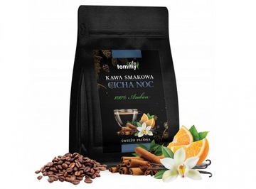Kawa cicha noc arabica 250g ziarno Tommy prezent