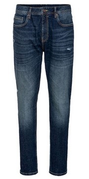Solidne spodnie męskie TAPERED FIT 56 XL pas 100, dł.111