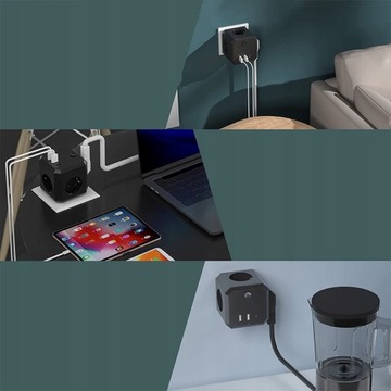 РОЗЕТКИ CUBE РОЗЕТКИ CUBE с 2x USB, USB-C 7-в-1