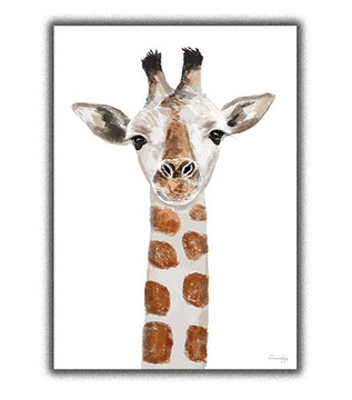 1szt jungle żyrafa zwierzak dzungla plakat a3