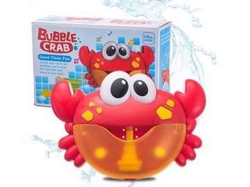 KRAB BĄBELKOWY DO ROBIENIA PIANY KĄPIELI WANNY Z MELODYJKĄ DLA DZIECI
