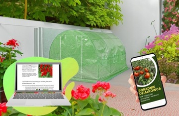 TUNEL FOLIOWY SZKLARNIA OGRODOWY 200x250x400cm FOLIAK UV NAMIOT 10m2 DUŻY