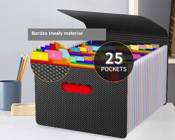 Папка для документов A4 Складывание 24 отсека.