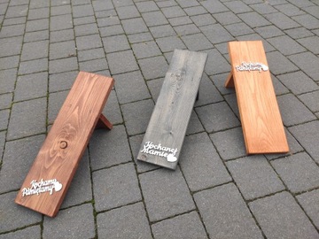 DREWNIANA DEKORACJA NA GRÓB DESKA 60CM MAMIE podkład stroik cmentarz pomnik