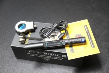 PREMIUM Wykrywacz Lokalizatorów Podsłuchów GPS GSM Detektor Kamer 7 Trybów