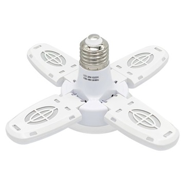 Światła garażowe Mini LED 38W 6000LM 6500K biały
