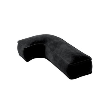 Бархатная подушка буква J, 40см, БОЛЬШАЯ, черная