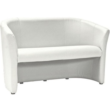Sofa TM-2 Biała Salon Wygodna Ekoskóra