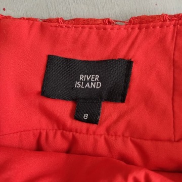 RIVER ISLAND Fajne CZERWONE SPODENKI rozm 34