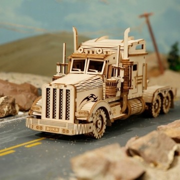 Деревянная 3D-модель головоломки Robotime Truck