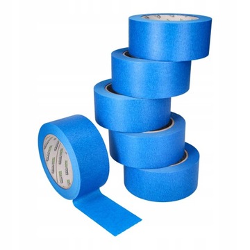 TAŚMA PAPIEROWA MALARSKA NIEBIESKA 48mm/50m 6szt 300mb super jakość POLSKA