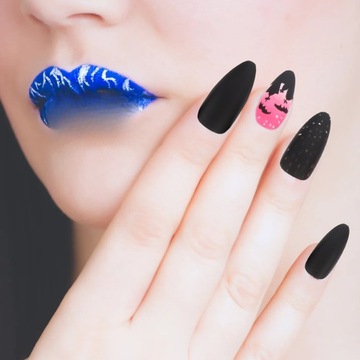 KOBIETY DZIEWCZYNY NARZĘDZIE DO MANICURE SZTUCZNE PAZNOKCIE PREZENT SZTUCZNE PAZNOKCIE 48 SZT
