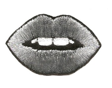 IRON-ON SET LIPS ROSE OOPS SM PL патчи