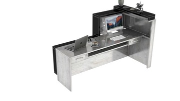 Современная стойка ресепшн R46 250x80см LED