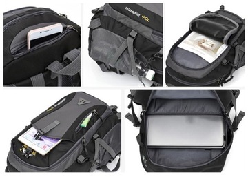 Спортивный туристический рюкзак водонепроницаемый легкий поясной ремень 40л USB + кабель
