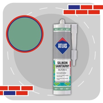 ATLAS СИЛИКОНОВЫЙ SILTON S 280мл - 027 ЗЕЛЕНЫЙ