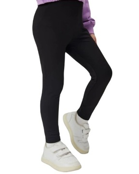 czarne legginsy leginsy basic 134 cm 9 lat