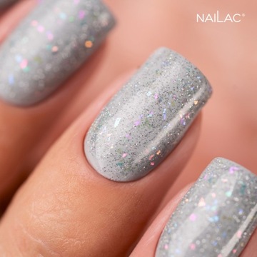Самовыравнивающийся гибридный топ для ногтей с частицами NaiLac Magic Top 7мл