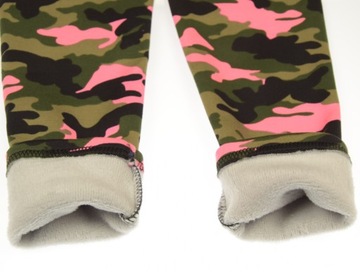 CIEPŁE legginsy 6904/45Z GETRY OCIEPLONE GRUBYM POLAREM MORO 122/128