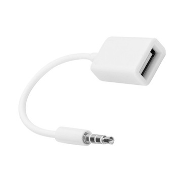 PRZEJŚCIÓWKA Z WTYCZKI JACK 3,5 MM NA ŻEŃSKĄ USB