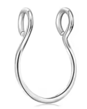 Fake septum U Kolczyk do Nosa Stal Ring Punk