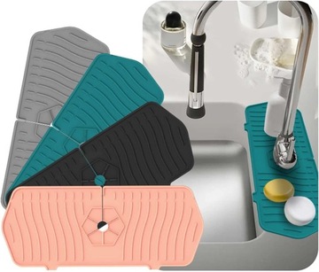 Силиконовый коврик для смесителя для кухонной раковины, уловитель смесителя для ванной комнаты