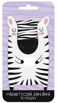 669399 ZAKŁADKA DO KSIĄŻKI MAGNETYCZNA ZEBRA
