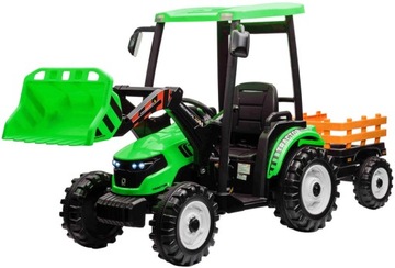 TRAKTOR NA AKUMULATOR 24V7Ah PILOT 400W 24V ŁYŻKA PRZYCZEPKA USB ŚWIATŁA