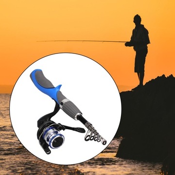 Удочки для зимней рыбалки Superhard Blue из углеродного волокна