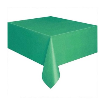 OBRUS PLASTIKOWY 137X274CM ZIELONY