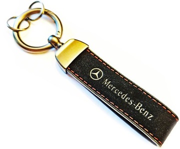 Smyczka skórzana do kluczy brelok MERCEDES.