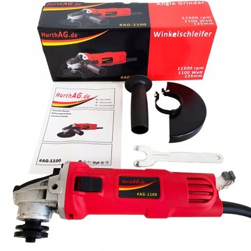 УГЛОВАЯ ШЛИФРОВАЛЬНАЯ МАШИНА AG-1100 125 мм 1100 Вт REG Speed