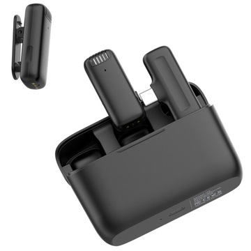2 беспроводных микрофона USB-C для Android-смартфона