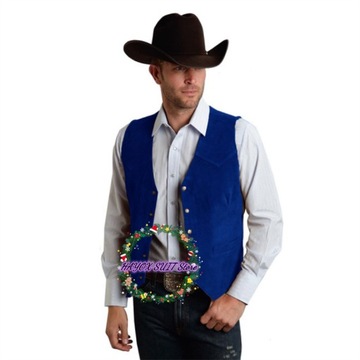 2022 Мужской замшевый кожаный жилет с v-образным вырезом, одинарный B