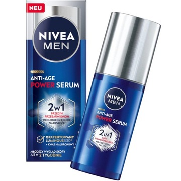 NIVEA MEN SERUM DO TWARZY PRZECIWZMARSZCZKOWE PRZECIW PRZEBARWIENIOM