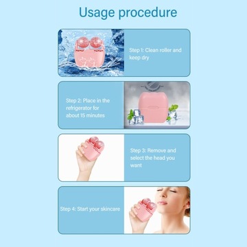 Ледяной ролик с двойным наконечником, способствует поглощению холодного MI