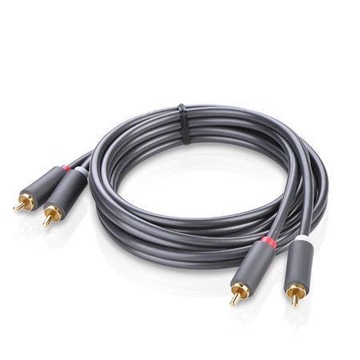ЗЕЛЕНЫЙ КАБЕЛЬ АУДИОКАБЕЛЬ СТЕРЕО КАБЕЛЬ РАЗЪЕМ 2X RCA НА 2X RCA РАЗЪЕМ 5M