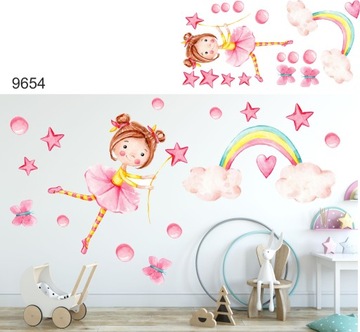 наклейки на стену для детей, настенная фея 240