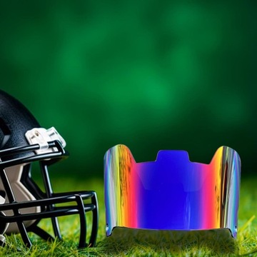 Солнцезащитный козырек для футбольного шлема Профессиональный защитный козырек синего цвета.