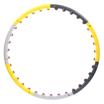 HULA HOP DO ĆWICZEŃ MAGNESY MASUJE SKŁADANE 85 cm