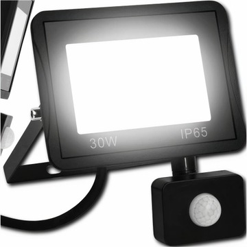 Naświetlacz LED SLIM 30W halogen czujnik ruchu zmierzchu reflektor halogen