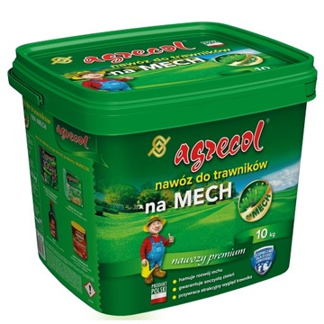 ANTYMECH nawóz na mech w trawnikach nawóz do trawy z mchem Agrecol 10kg