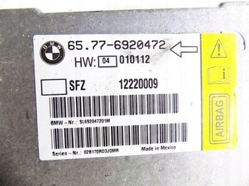 BMW 7 IV E65 735I 03R SENSOR AIRBAG