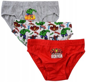 SLIPY MAJTKI chłopięce 3-PACK AVENGERS bawełna 104/110 D028G
