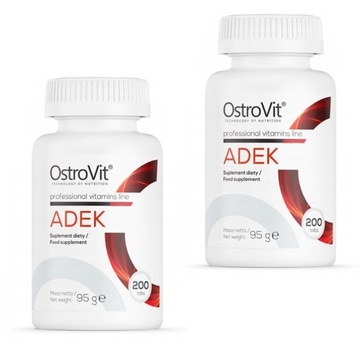 OSTROVIT 2X ADEK 400t. WITAMINA A D E K DUŻA DAWKA