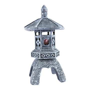 Lampa ogrodowa ze statuą Solarna latarnia pagoda d