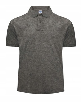 Koszulka polo JHK PORA 210, szara, r. M