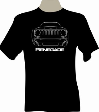 KOSZULKA T-shirt z nadrukiem Jeep RENEGADE